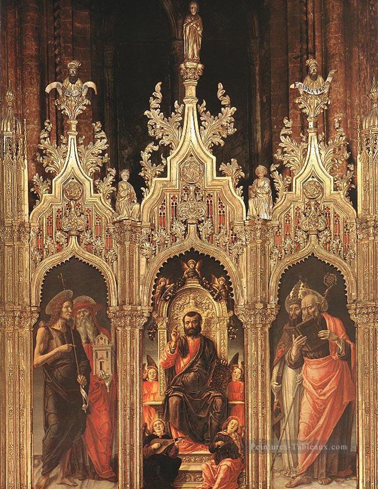 Triptyque de Saint Marc 1474 Bartolomeo Vivarini Peintures à l'huile